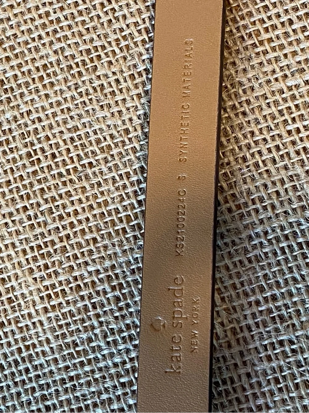 kate spade Navy Bow Skinny Leather Belt S